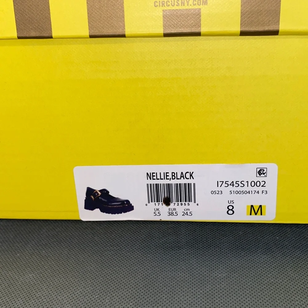 Circus NY by Sam Edelman Nellie Mary Jane Lug Size 8M Chunky Style New In Box - Picture 8 of 8